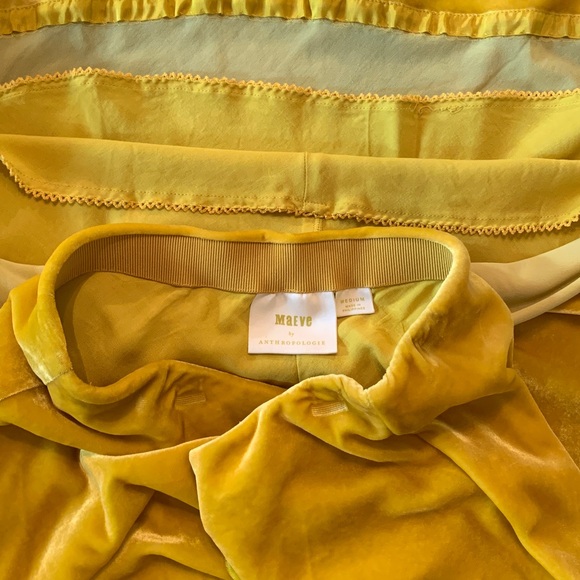 Maeve Velvet Midi Skirt
Dark Yellow, Elastic Waist - Picture 5 of 5